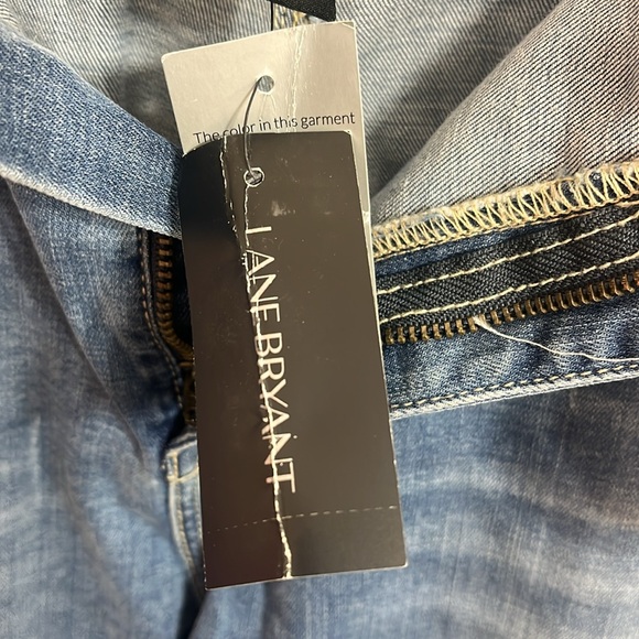 NEW Lane Bryant Genius Fit Flare Leg Light Denim Jeans Size 24 - Picture 7 of 10